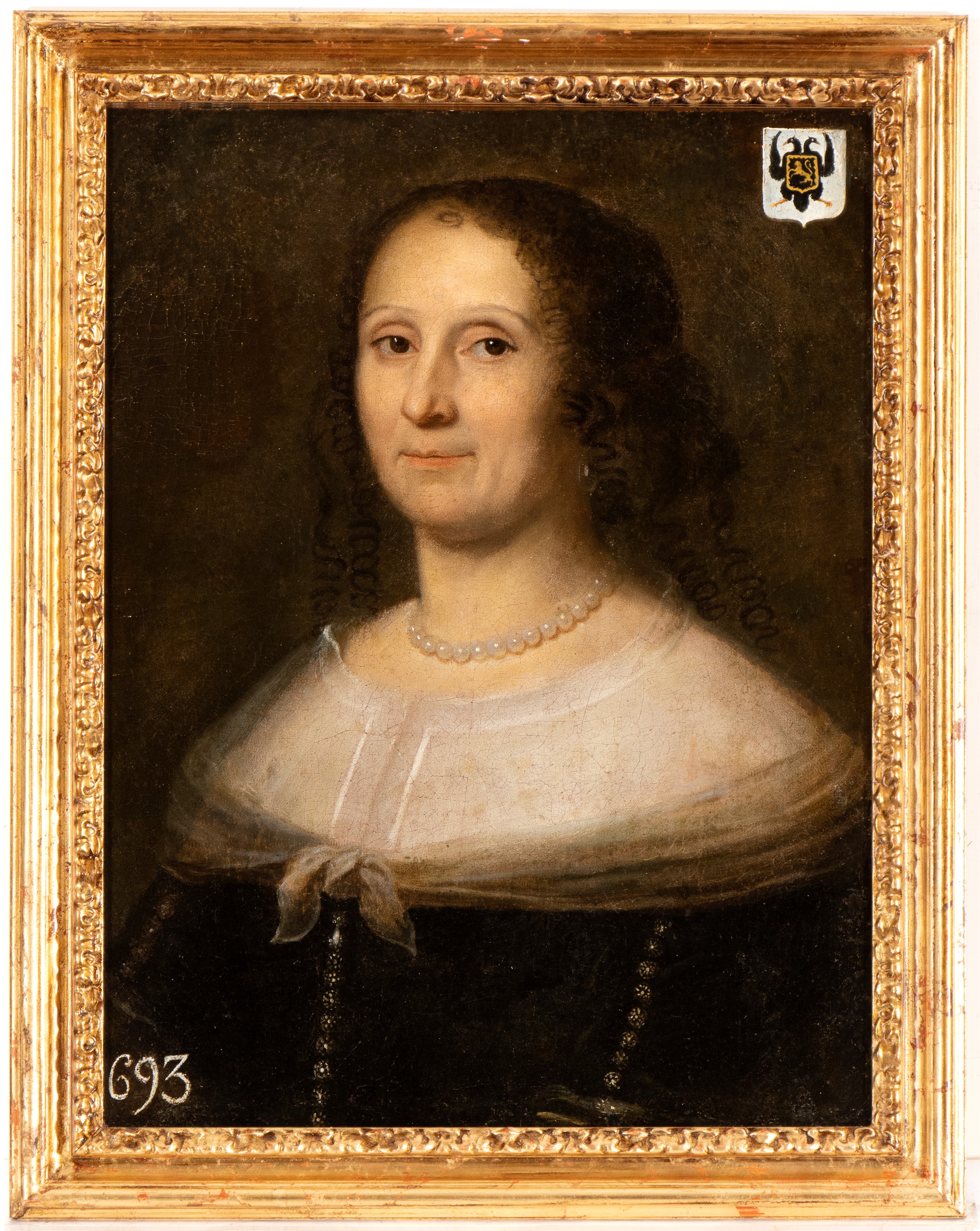 a) Ritratto di nobiluomo della famiglia Grand-Rullecourt; b) Ritratto di nobildonna della famigli...