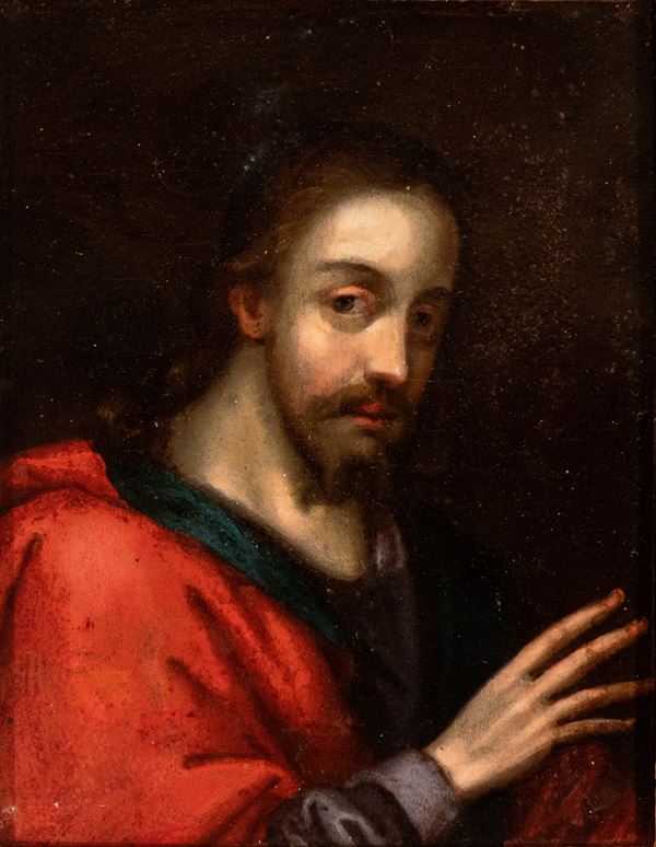 Artista fiammingo, fine XV - inizio XVI secolo - Blessing Christ