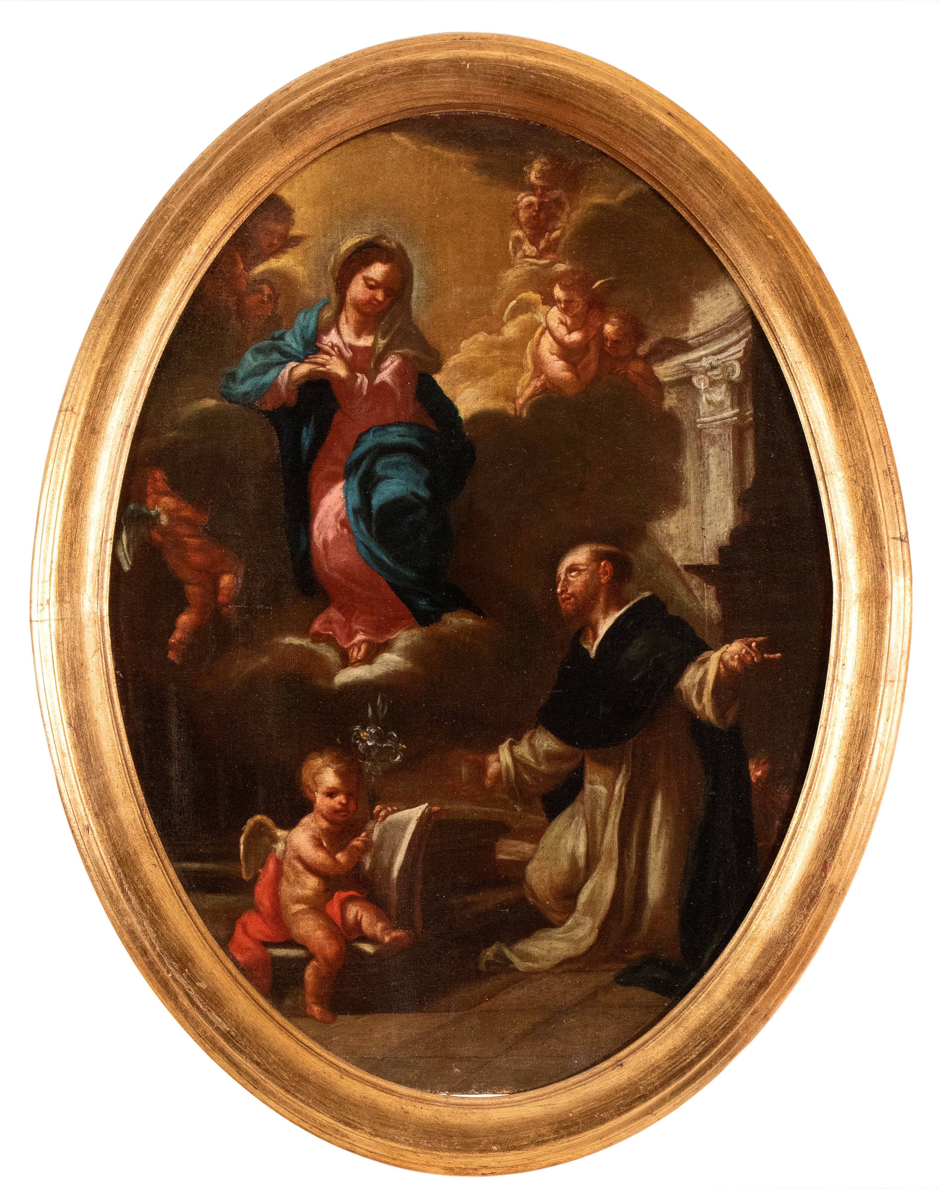Artista Emiliano, XVII Secolo - La Madonna Appare a San Vincenzo Ferrer