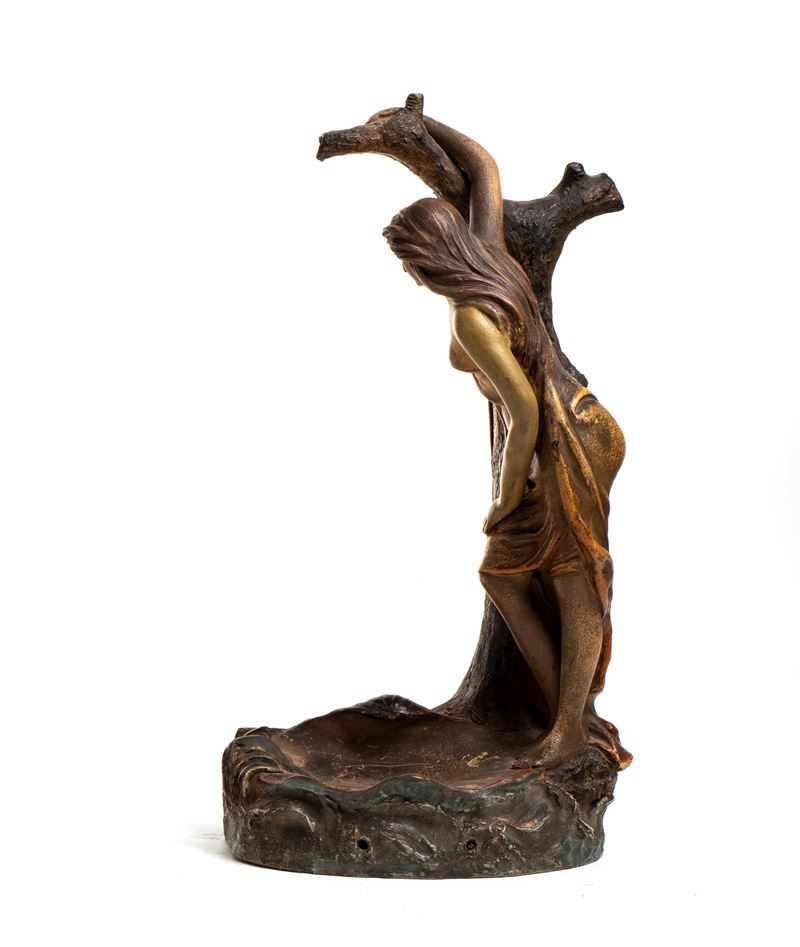 Scultura Art Nouveau Francese in Terracotta