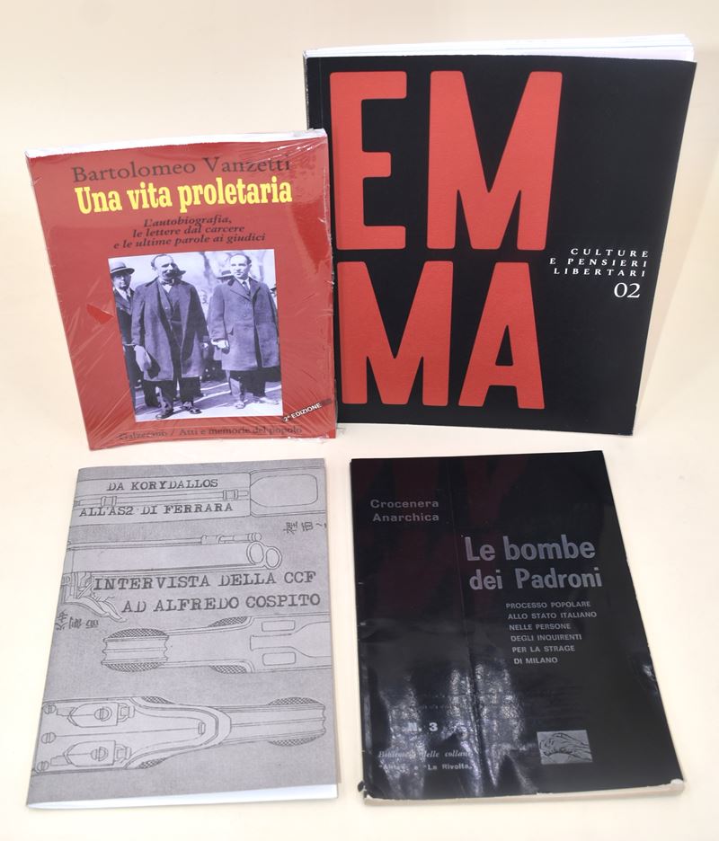 Anarchia, Proletari e biografia di Vanzetti - 4 volumi