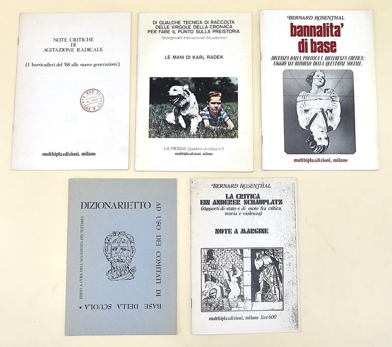 Opuscoli Anarchia. Sociologia e Radicalismo - 5 Volumi