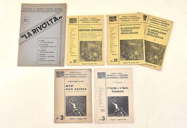 Opuscoli Anarchia. Opuscoletti di propaganda - 6 volumi