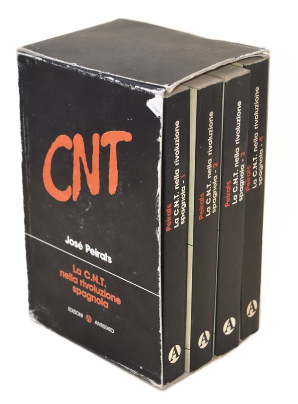 Anarchia, edizioni Antistato.  La C.N.T. nella rivoluzione spagnola. Cofanetto di 4 volumi.