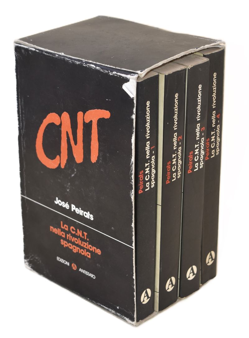 Anarchia, Edizioni Antistato. la C.n.t. nella Rivoluzione Spagnola. Cofanetto di 4 Volumi.