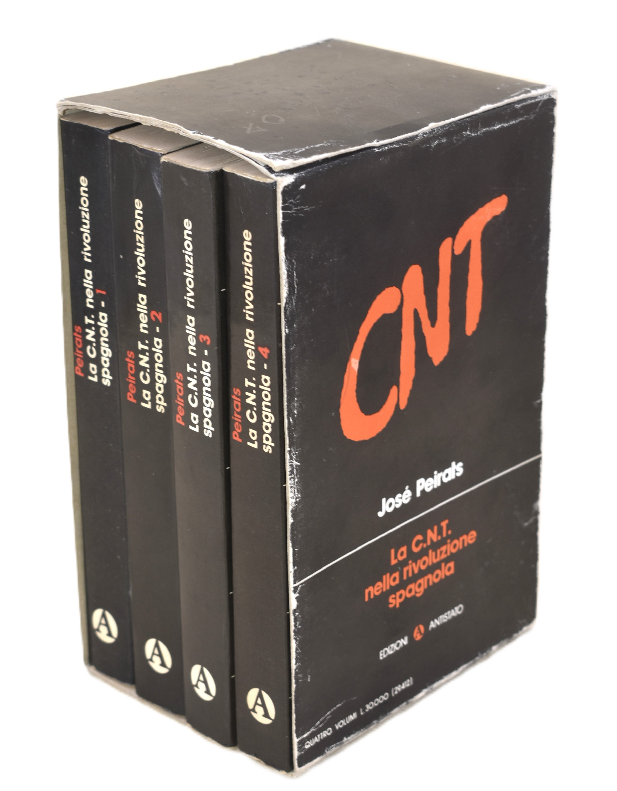 Anarchia, Edizioni Antistato. la C.n.t. nella Rivoluzione Spagnola. Cofanetto di 4 Volumi.