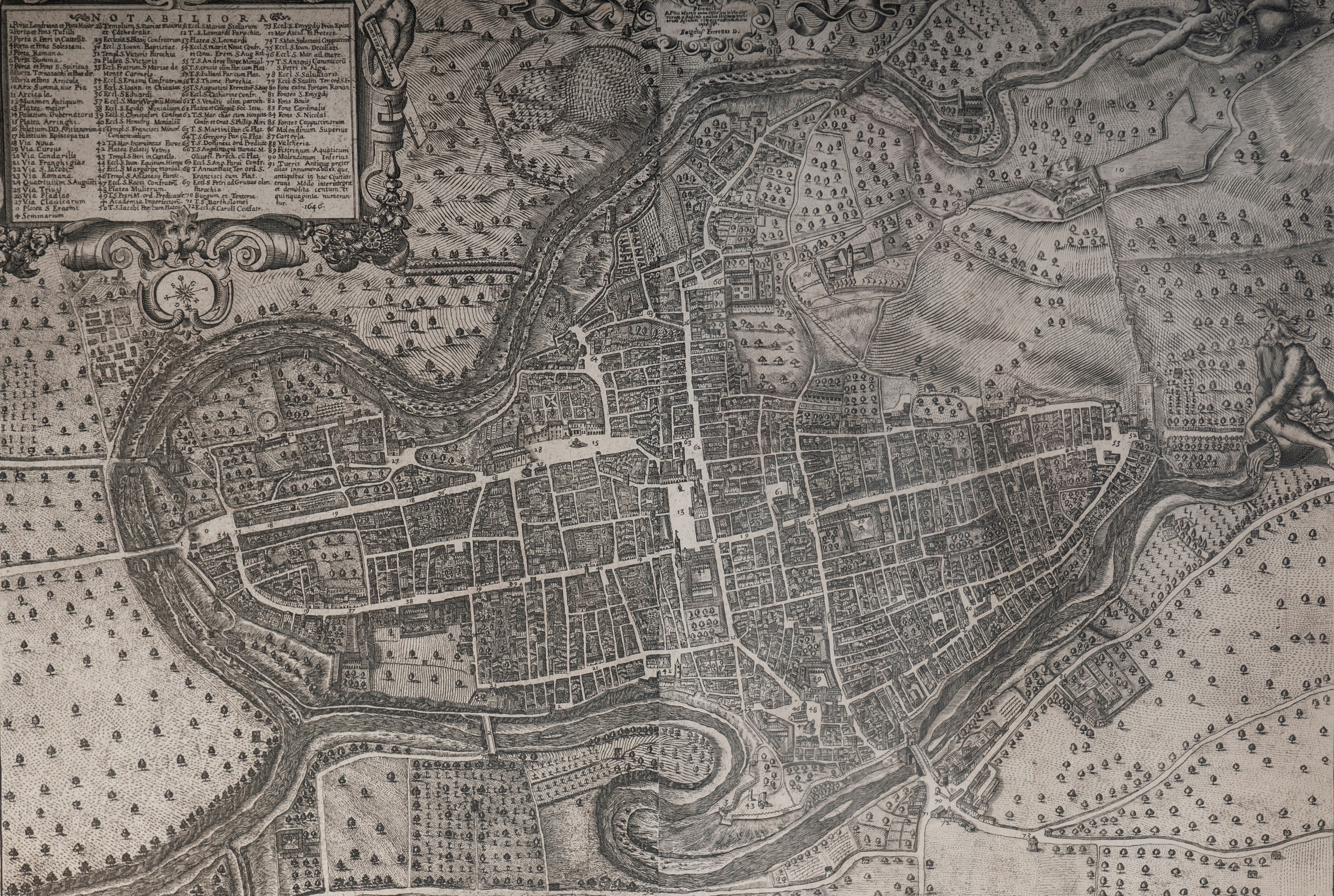 Petrus Miotte Pianta della Città di Ascoli Piceno