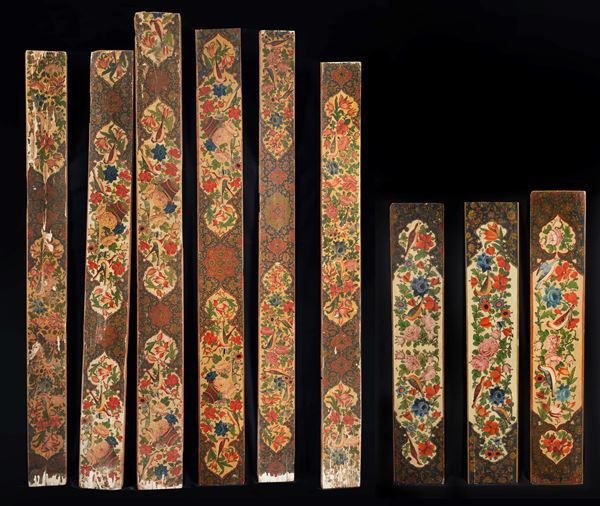 A gropup of nine italian decorative panels