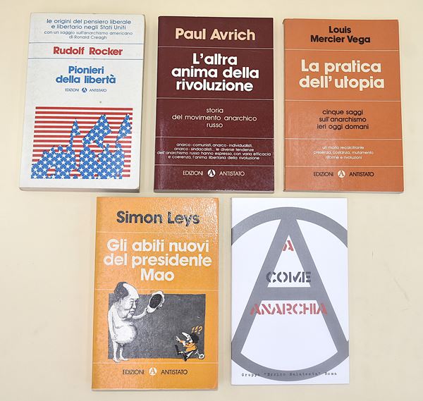 Anarchia, edizioni Antistato - 5 volumi