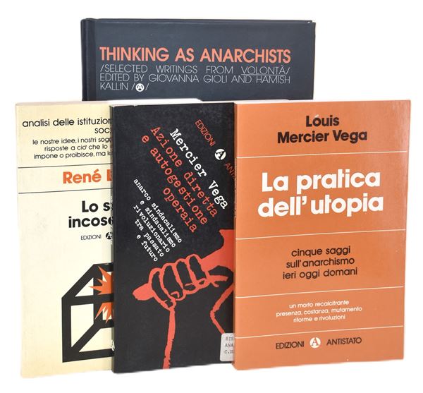 Anarchia, edizioni Antistato & Incontro internazionale anarchico Venezia 1984 - 4 volumi