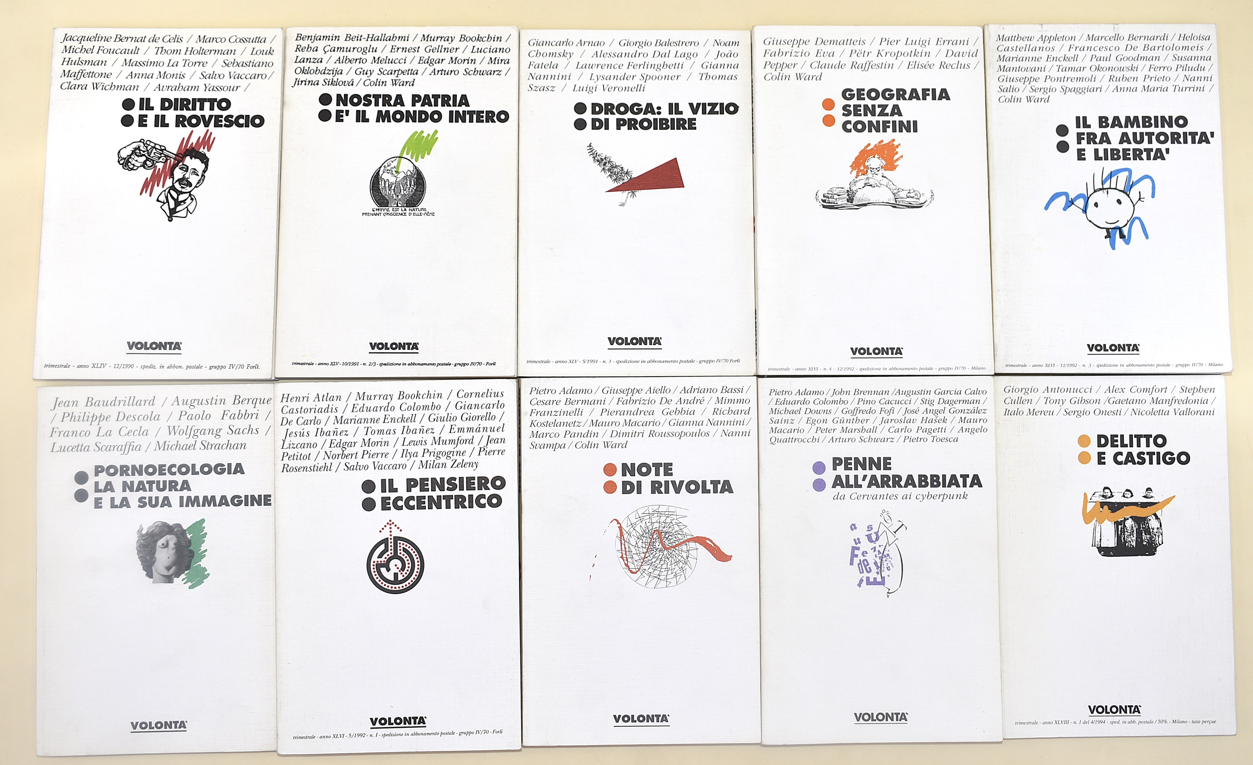 Volontà. Laboratorio di Ricerche Anarchiche - 29 Volumi