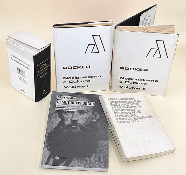 Anarchia. Opere di Petr Kropotkin e Rudolf Rocker - 4 volumi