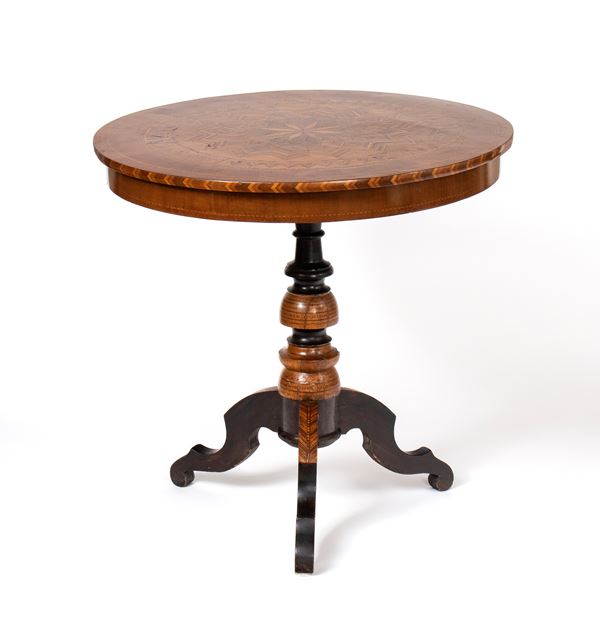  Inlaid italian table, Rolo