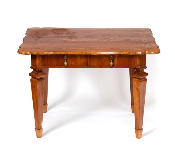 German inlaid writing table, Louis XVI