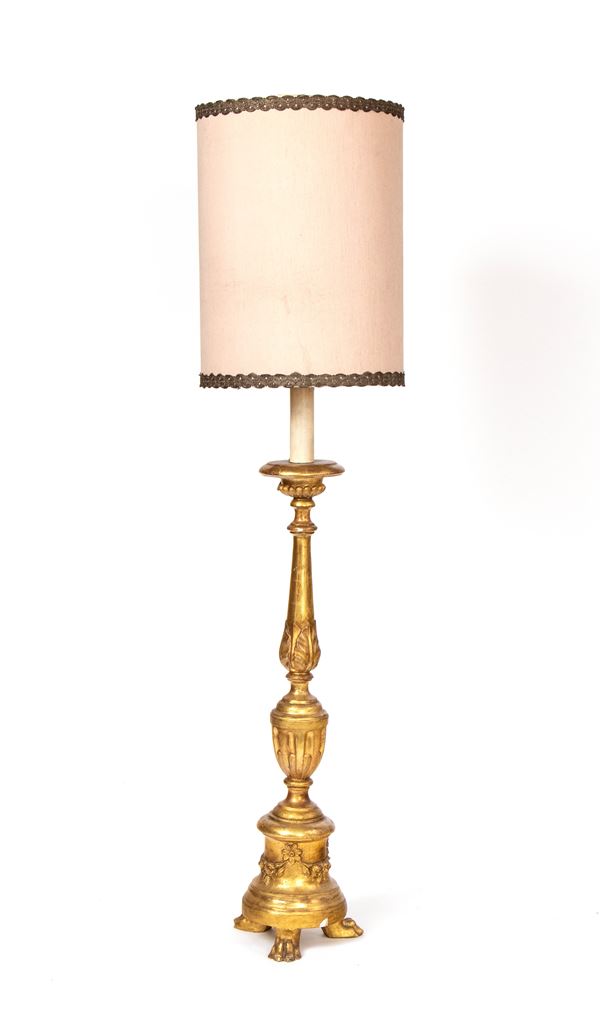 Italian gilded torciere, Louis XVI