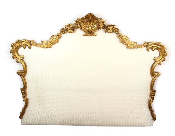 italian Louis XVI gilded headboard