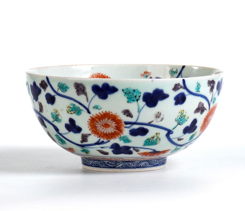 Ciotola "Imari" decorata in blu