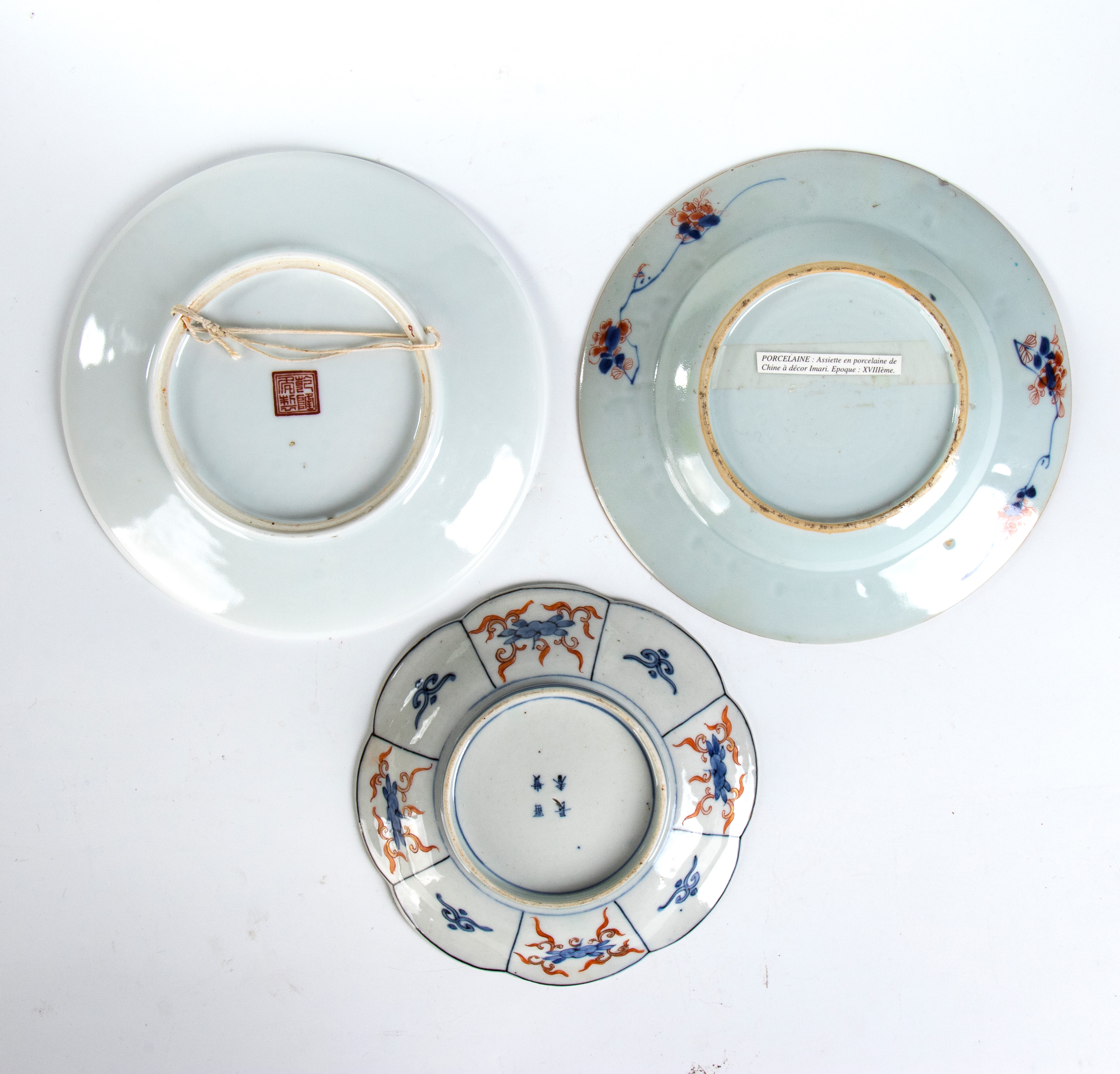 Lotto di tre piatti orientali