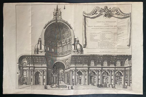 Alessandro Specchi - Veduta interiore della Gran Basilica di S. Pietro