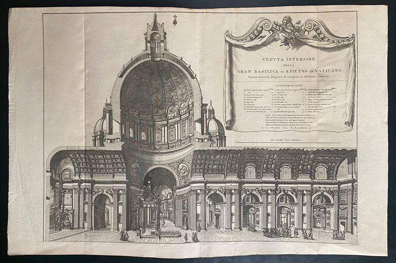 Veduta interiore della Gran Basilica di S. Pietro