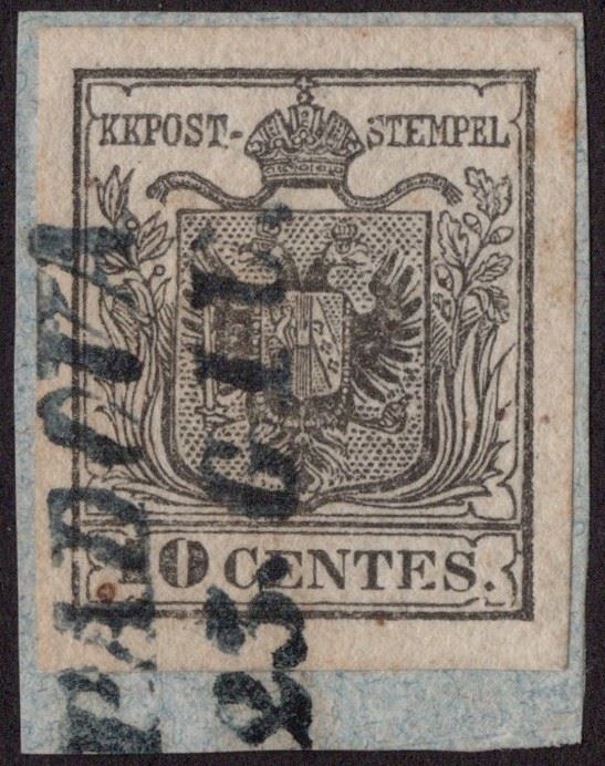 Lombardo Veneto - Annullamenti, PADOVA in azzurro (pt.11)