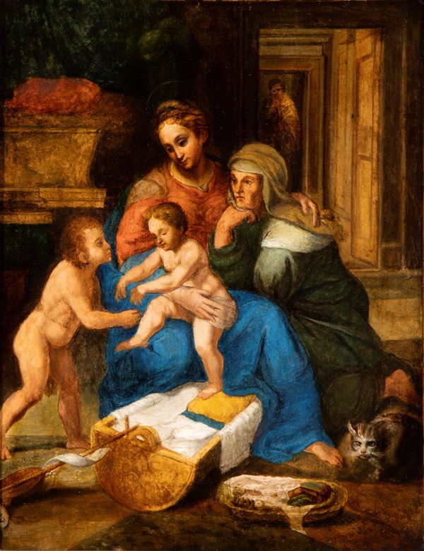 Giulio  Pippi  detto Giulio Romano - Madonna della gatta