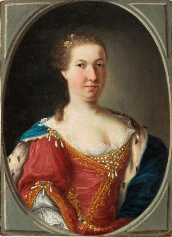 Artista francese, XVIII secolo - Portrait of a noblewoman