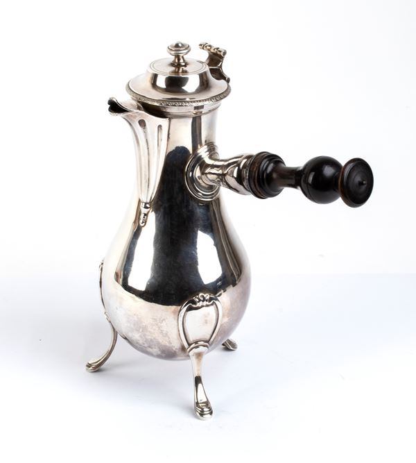 French solid silver coffee pot