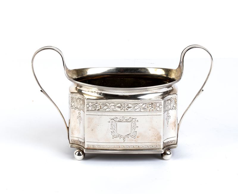 Zuccheriera georgiana inglese in argento