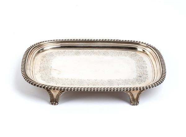 English sterling silver salver