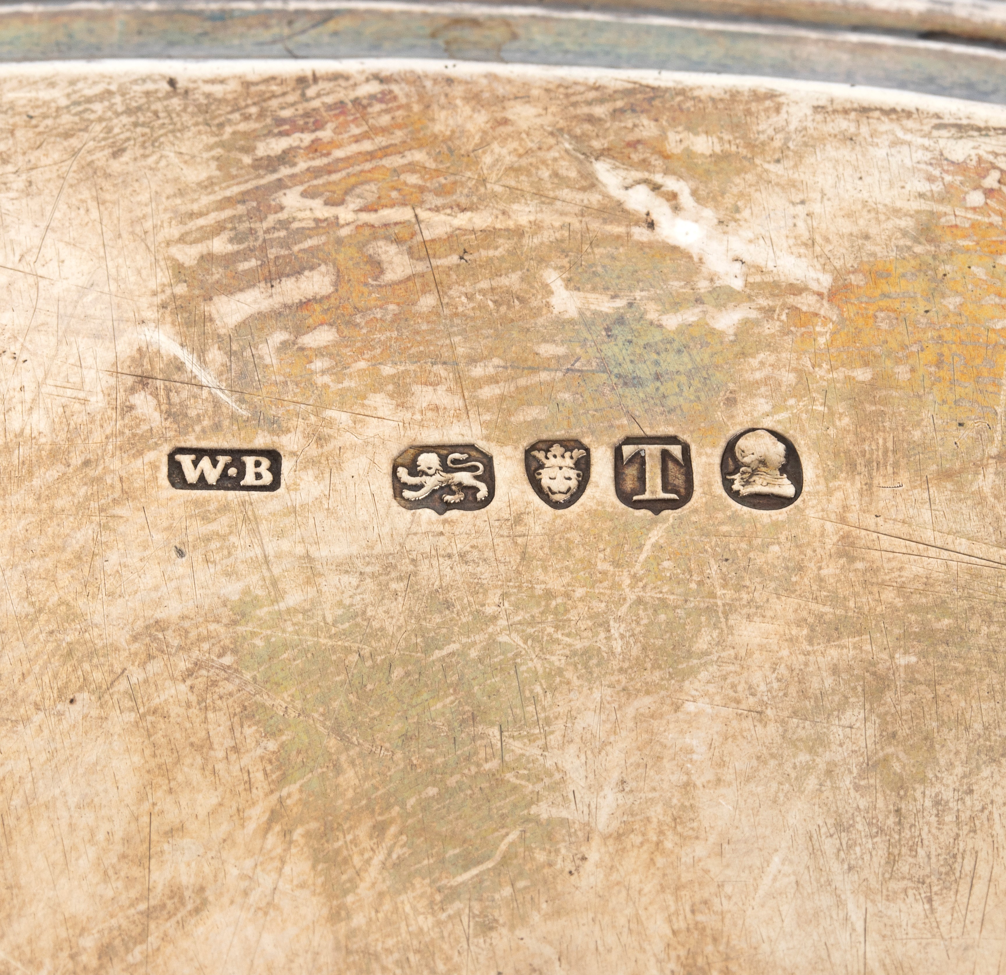 Salver georgiano inglese in argento