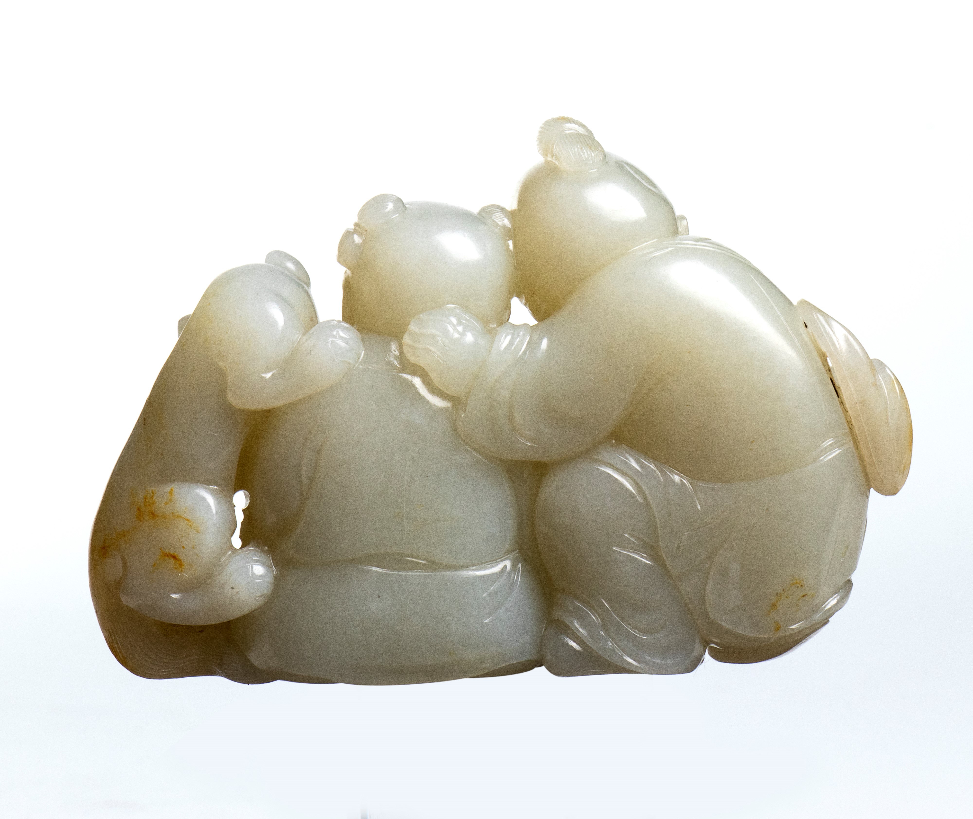 Intaglio in giada bianca