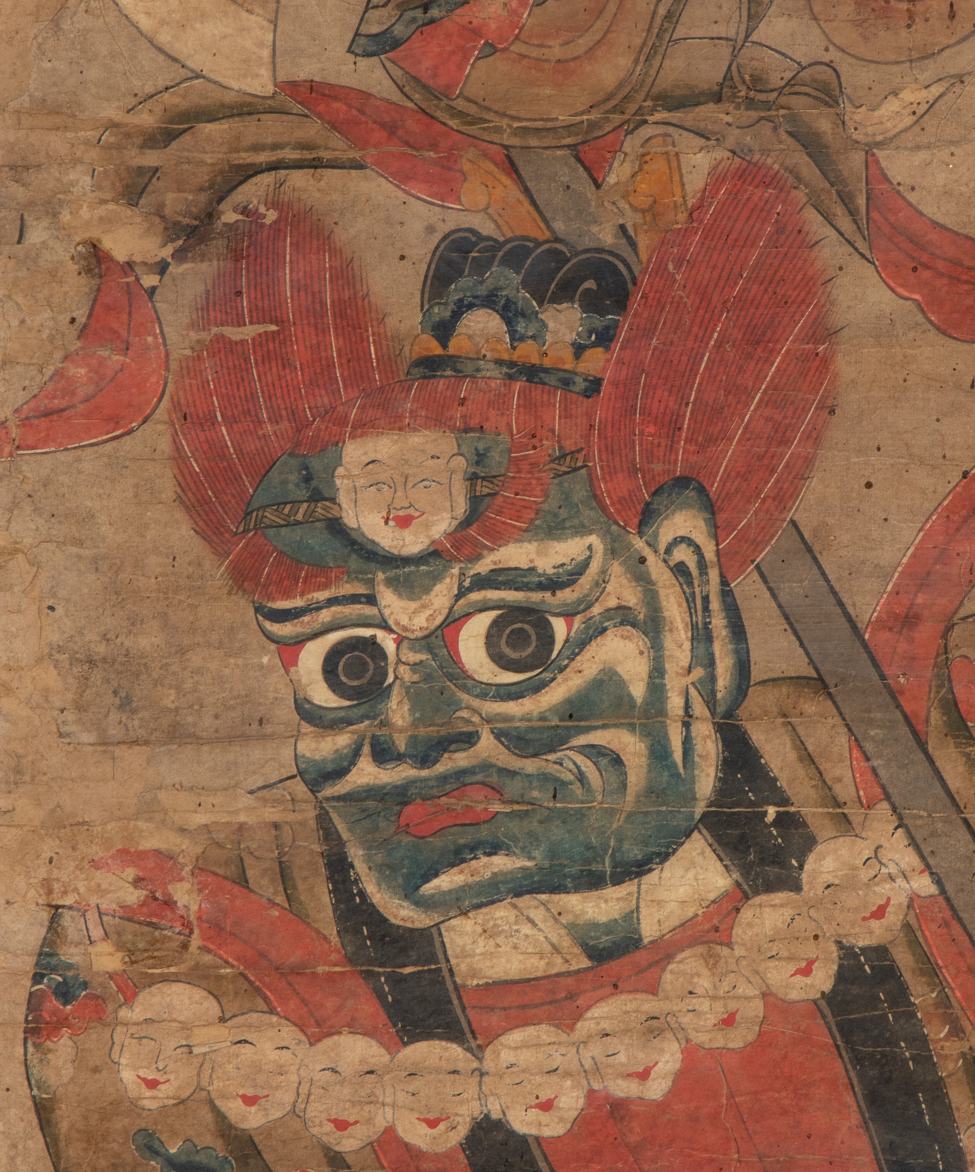 Dipinto raffigurante Yama, Re degli Inferni. Cina, dinastia Qing (1644-1912)