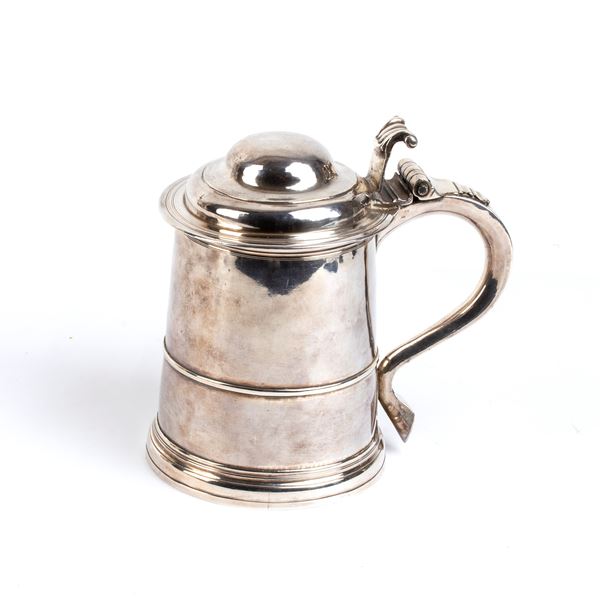THOMAS FARREN - Sterling silver english tankard