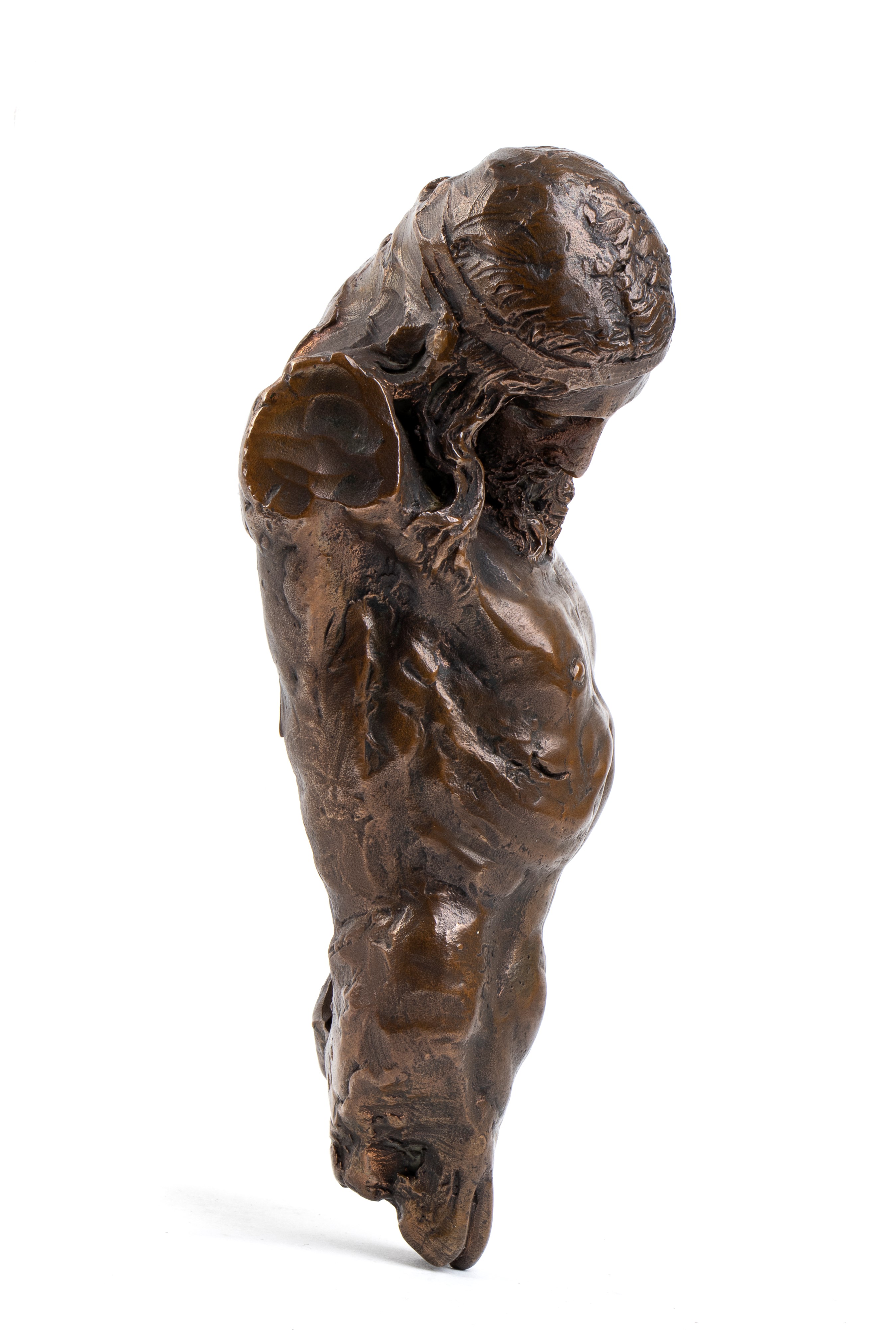 Cristo patiens, Busto in bronzo fuso (Italia, XIX-XX secolo)