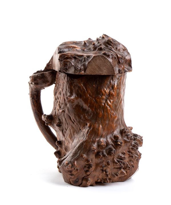 Irish wooden roots tankard