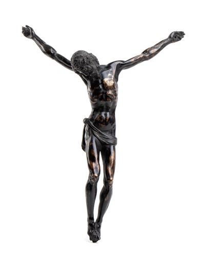 Crocifisso, bronzo in fusione a cera persa (probabile Italia, XVII–XVIII secolo)