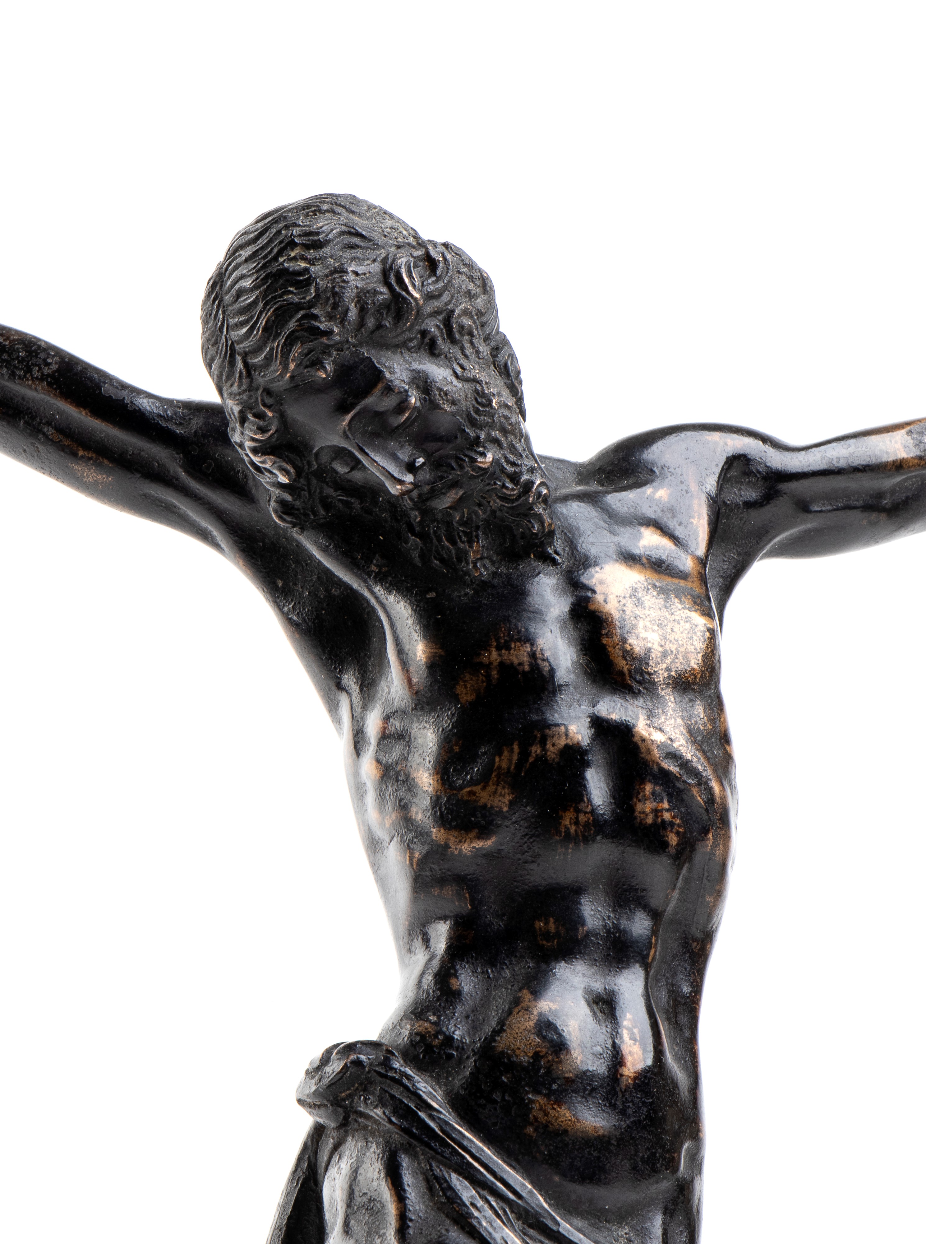 Crocifisso, bronzo in fusione a cera persa (probabile Italia, XVII–XVIII secolo)