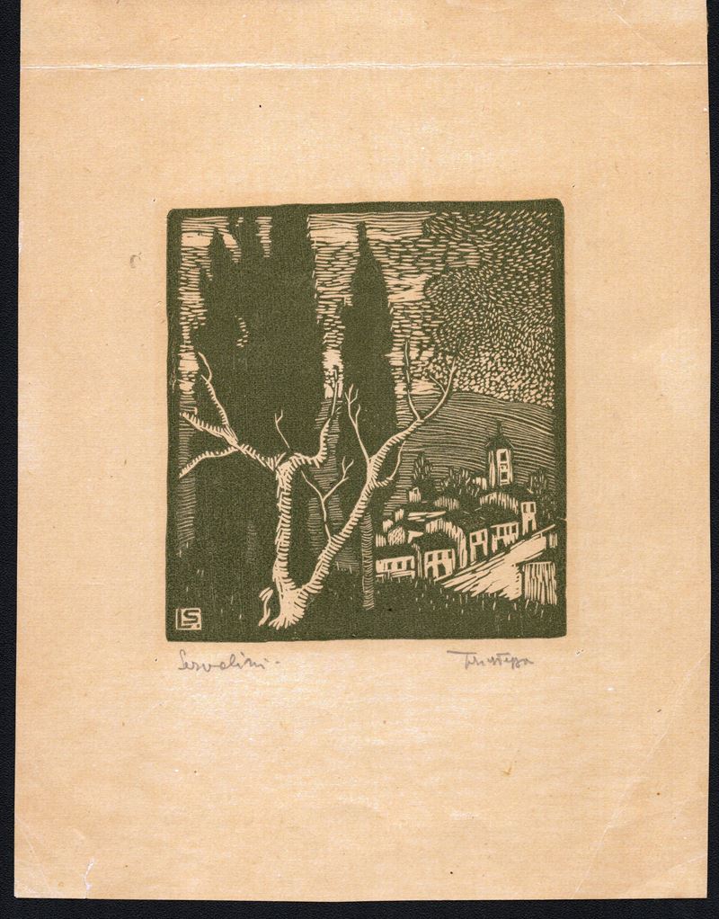 Luigi Servolini - Scorcio di un Paese