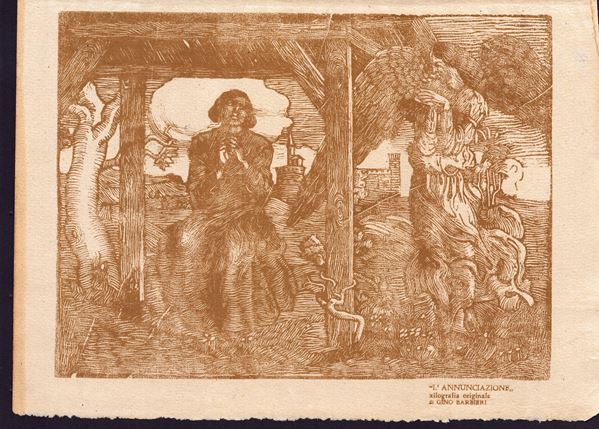 LUIGI GIOVANNI BARBIERI GINO BARBIERI - L'annunciazione