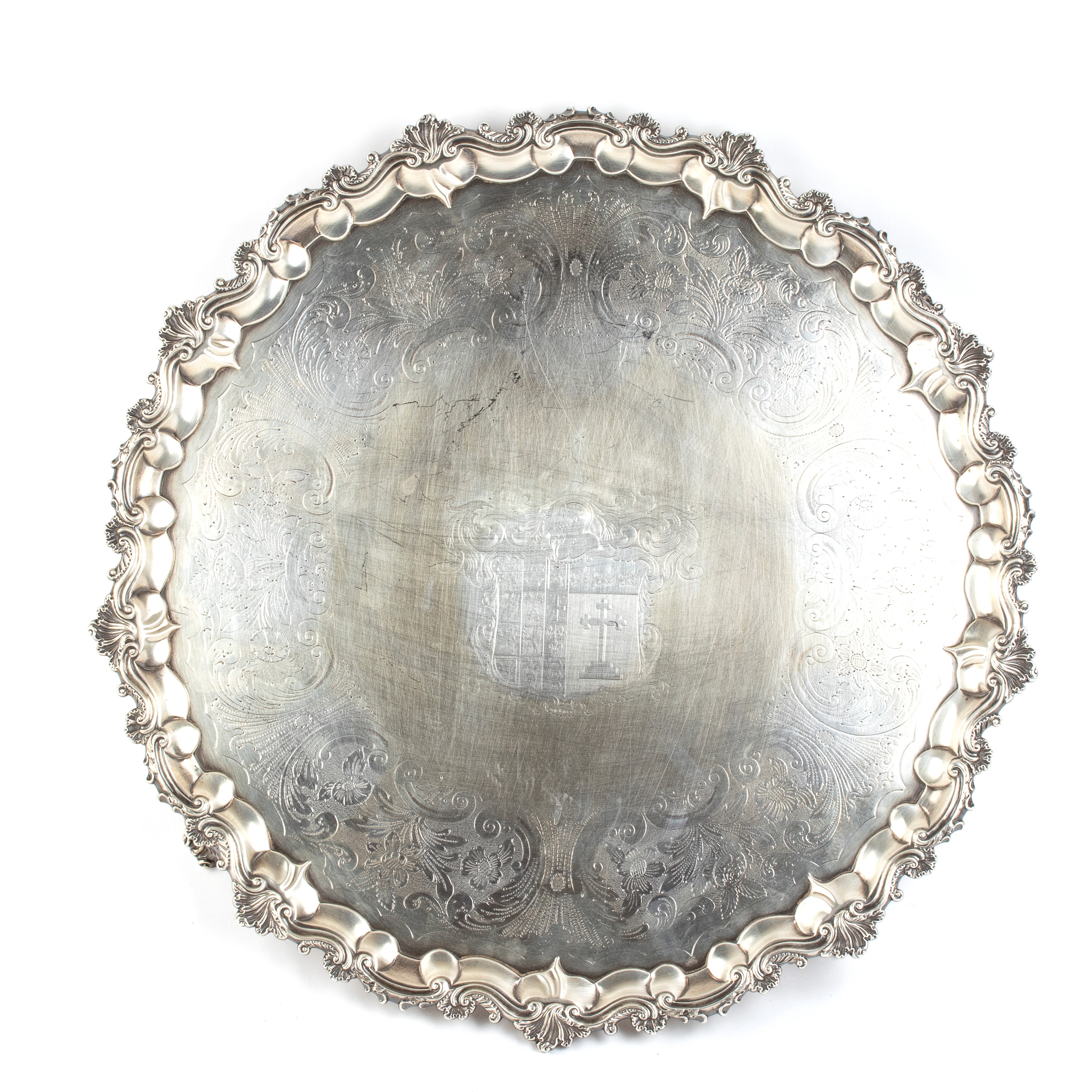 Salver William IV inglese in argento