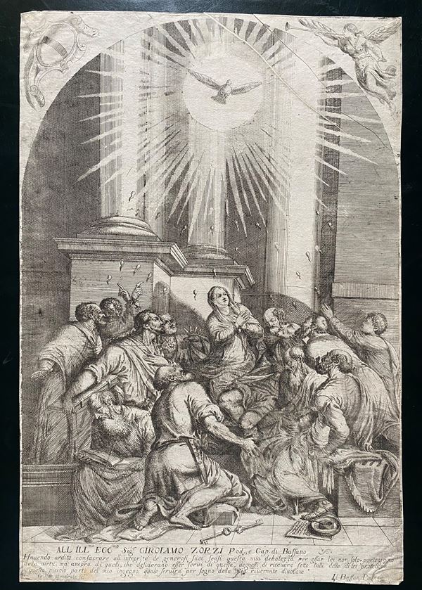 Crestano Menarola - La Pentecoste, da Jacopo Bassano