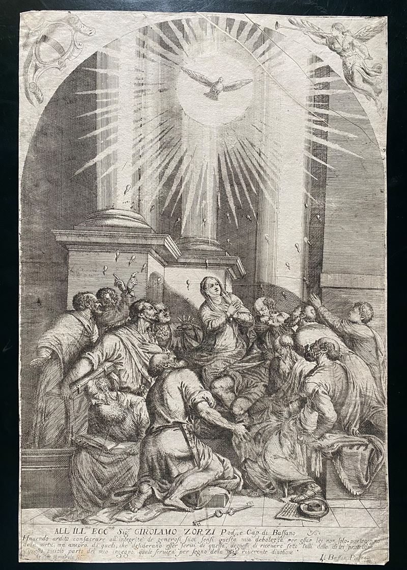 La Pentecoste, da Jacopo Bassano