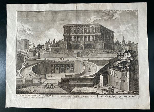 Jean Barbault - Veduta del Palazzo di Caprarola