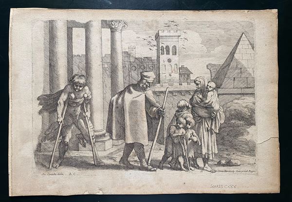 Michel Corneille - Mendicanti, da Annibale Carracci