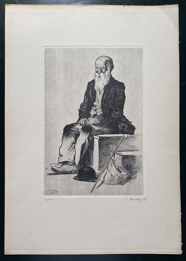 STANISLAO DESSY - Un uomo seduto