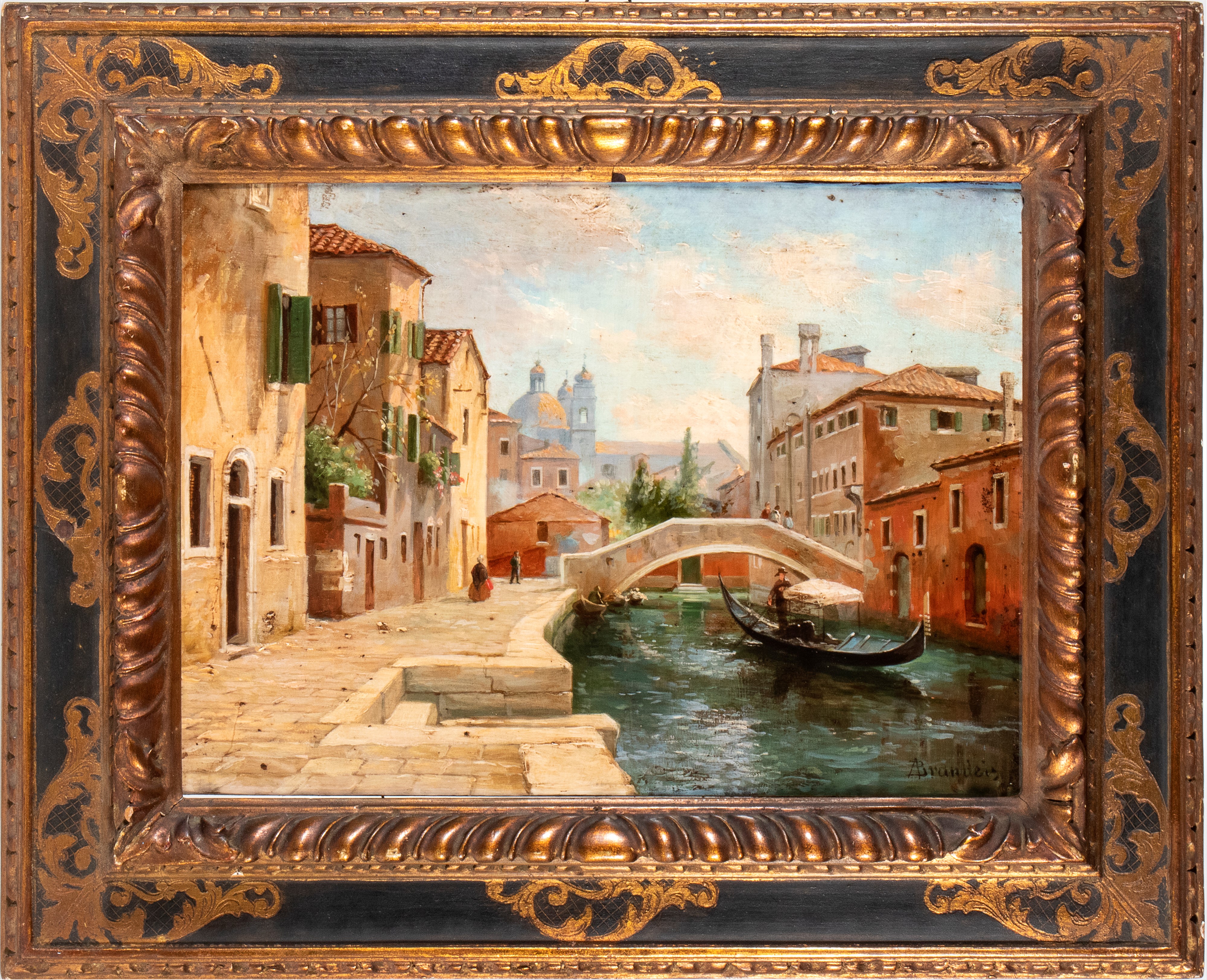 Antonietta Brandeis - A) Veduta Dell'isola di San Giorgio; B) Veduta di un Canale di Venezia. Cop...