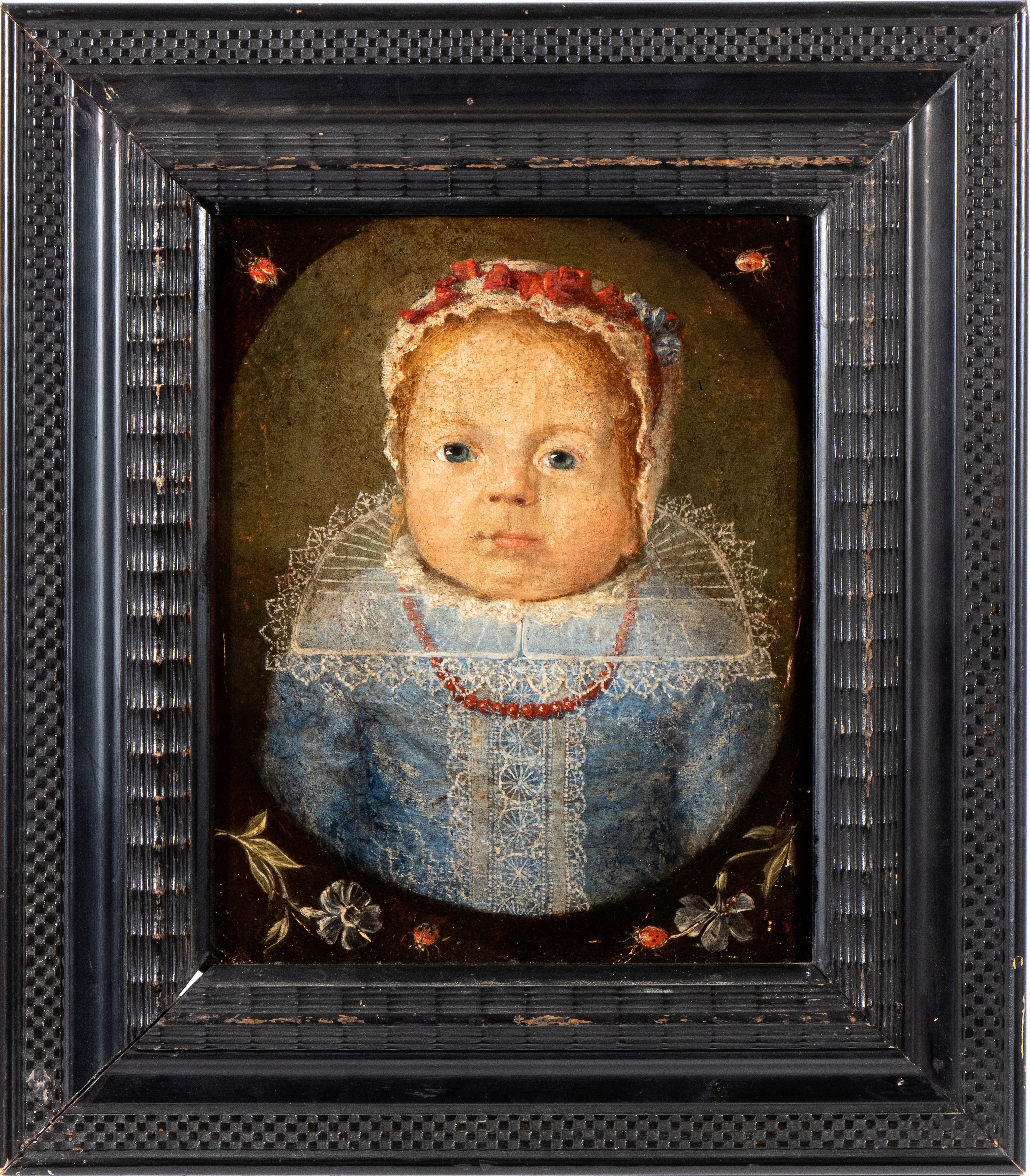 Artista Fiammingo, XVII Secolo - Ritratto di Infante con Collana di Corallo