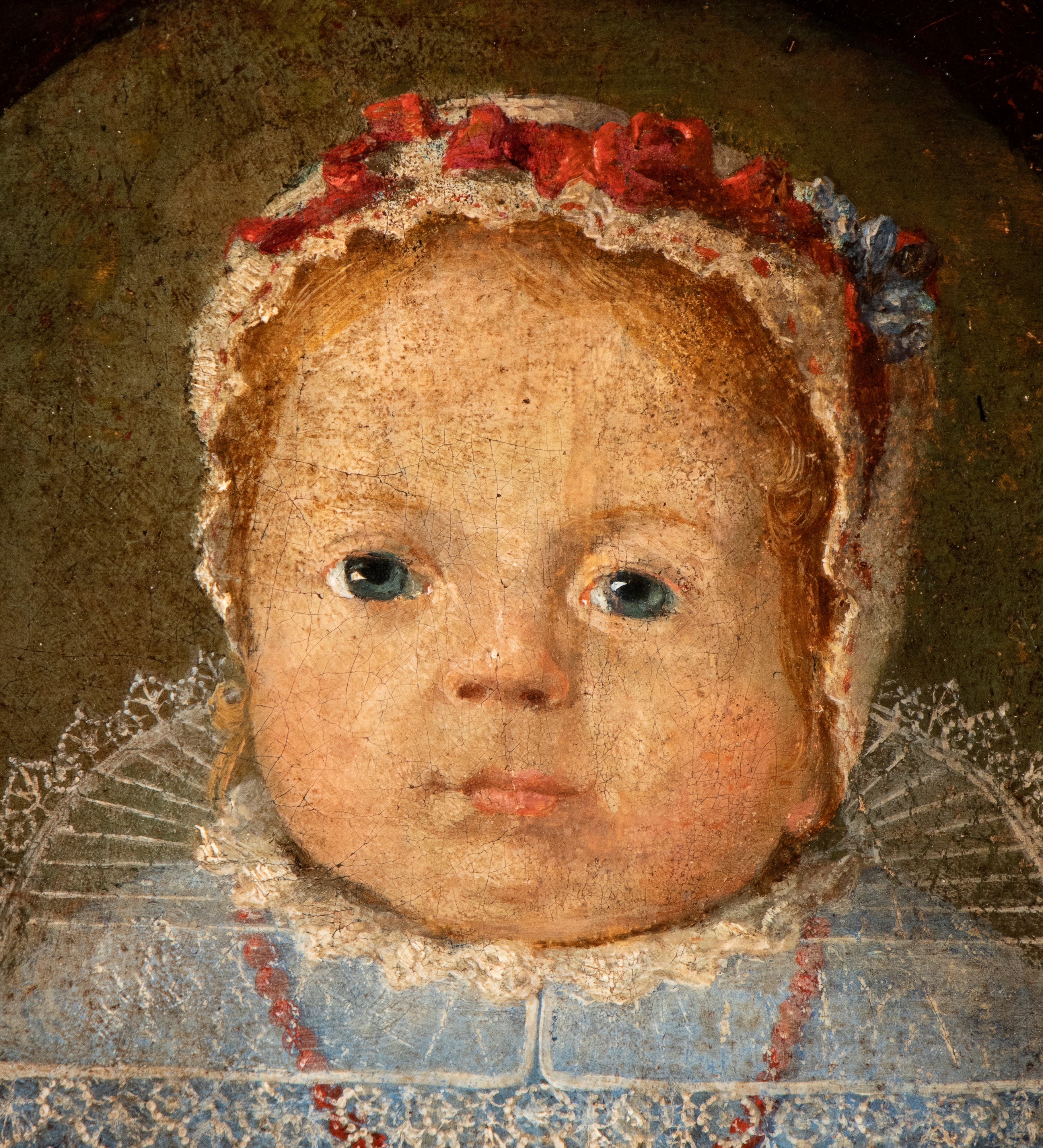 Artista Fiammingo, XVII Secolo - Ritratto di Infante con Collana di Corallo