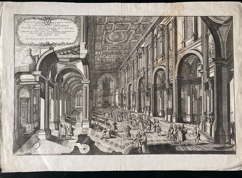 Pietro Paolo Girelli - Veduta Interiore Dell'antico Tempio Patriarchale di S. Giovanni in Lateran...